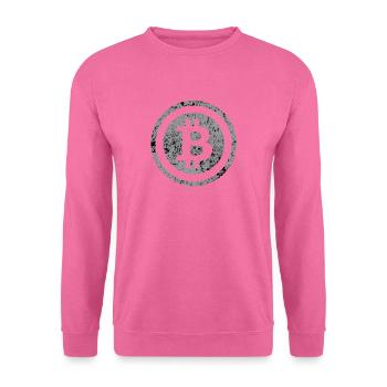 Bitcoin Symbole Vintage # 5 - Sweat-shirt Unisexe - rose - Devant