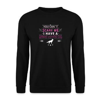 German shepherd dog scare German Shepherd Dog - Unisex Sweatshirt - black - Front - Alina (178cm) & Michal (187cm)