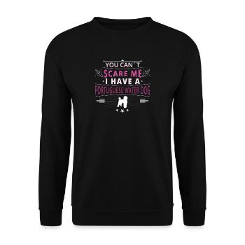 Chien d'eau portugais peur - Sweat-shirt Unisexe - noir - Devant - Alina (178cm) & Michal (187cm)