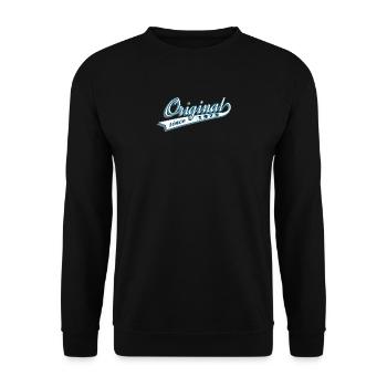 Original since 1979 Gift, Gift Idea, Gift - Unisex Sweatshirt - black - Front - Alina (178cm) & Michal (187cm)