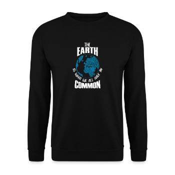 Earth Nature Our World - Unisex Sweatshirt - black - Front - Alina (178cm) & Michal (187cm)