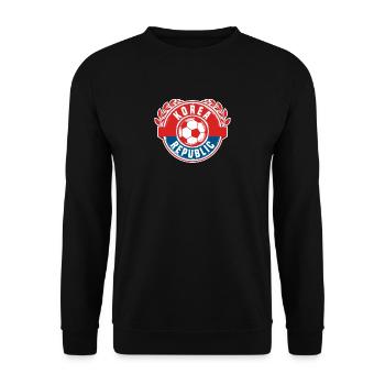 South Korea No 1 Soccer Team Gift - Unisex Sweatshirt - black - Front - Alina (178cm) & Michal (187cm)