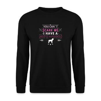 Romagne Chien d'eau peur Lagotto - Sweat-shirt Unisexe - noir - Devant - Alina (178cm) & Michal (187cm)