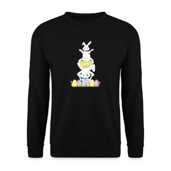 Heureux oriental - Sweat-shirt Unisexe - noir - Devant - Alina (178cm) & Michal (187cm)