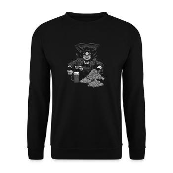 Scar Faultier - Unisex Pullover - Schwarz - Vorne - Alina (178cm) & Michal (187cm)