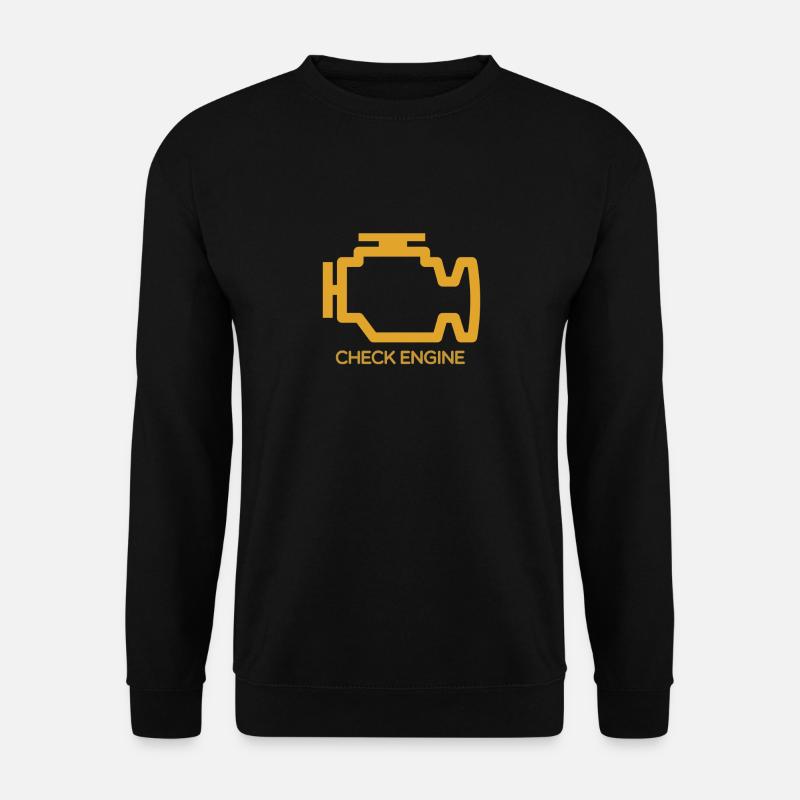 Check Engine - Unisex Sweatshirt - black