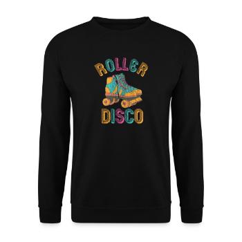Roller Disco Roller Skate Party 80s Cadeau - Sweat-shirt Unisexe - noir - Devant - Alina (178cm) & Michal (187cm)