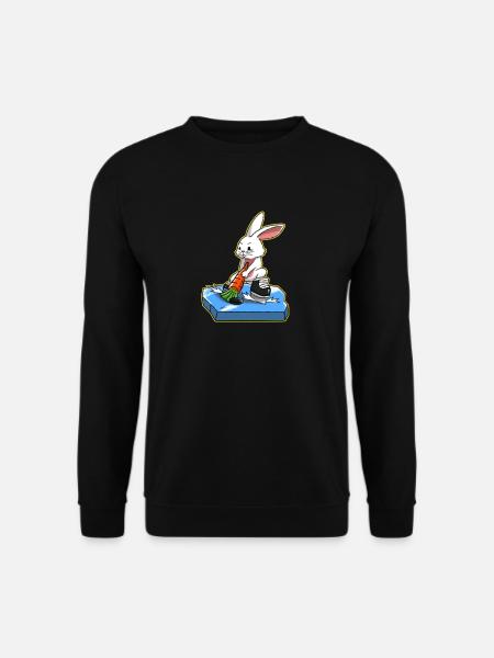 Ich liebe Hockey Eishockey Frohe Ostern Geschenk - Unisex Pullover - Schwarz