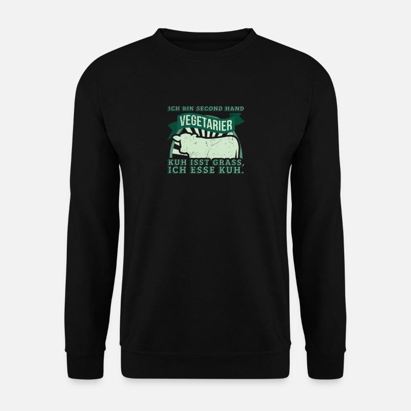 Second Hand Vegetarier - Unisex Pullover - Schwarz