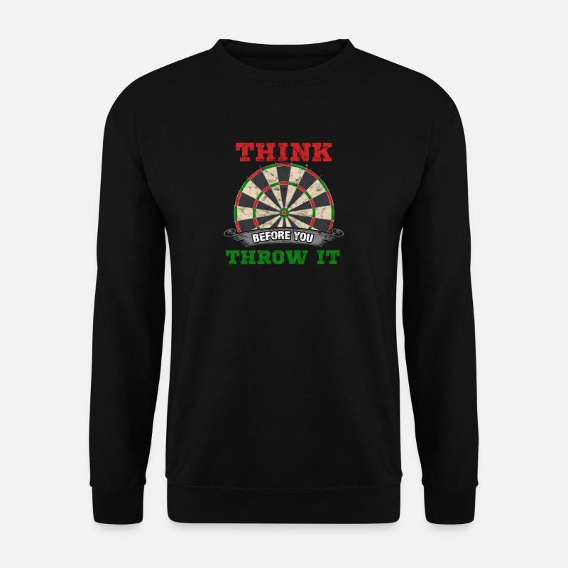 Dart - Dartboard - Geschenk - Unisex Pullover - Schwarz