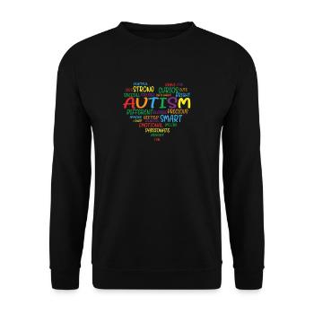 Autismus Autism Awareness Day - Unisex Pullover - Schwarz - Vorne - Alina (178cm) & Michal (187cm)