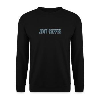 Gerade Kaffee-lustiges Koffein-Addict-Kaffee-Design - Unisex Pullover - Schwarz - Vorne - Alina (178cm) & Michal (187cm)