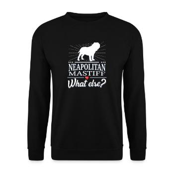 Napoletano quoi d'autre? Mâtin napolitain - Sweat-shirt Unisexe - noir - Devant - Alina (178cm) & Michal (187cm)