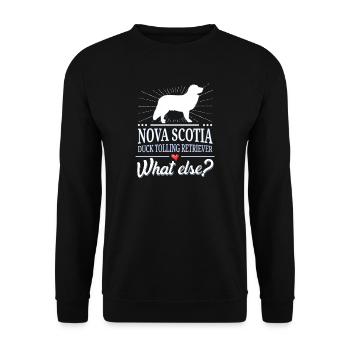 Nouvelle-Écosse bichon frisé quoi d'autre? - Sweat-shirt Unisexe - noir - Devant - Alina (178cm) & Michal (187cm)