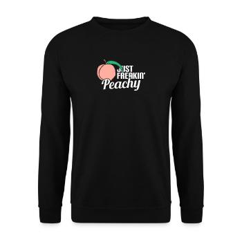 Freak, Peachy, Attitude, Pissed Off, Trait - Unisex Sweatshirt - black - Front - Alina (178cm) & Michal (187cm)