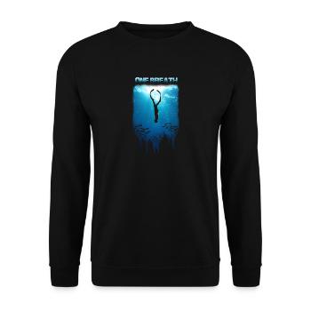 Plongée en apéritif Freediving T-shirt Apnoe One Breath - Sweat-shirt Unisexe - noir - Devant - Alina (178cm) & Michal (187cm)