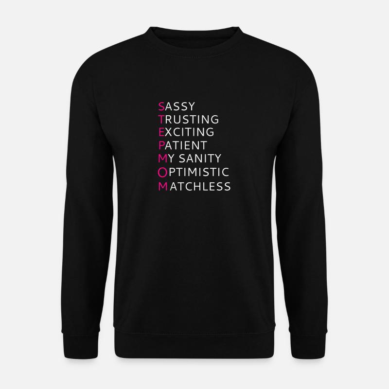Cute Step Mum Design - Unisex Sweatshirt - black