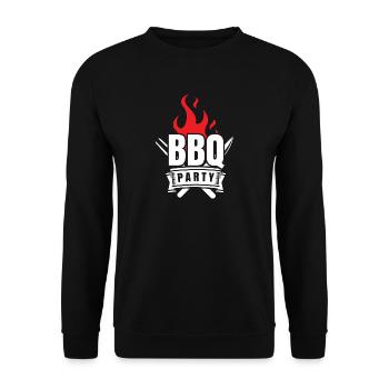 Chemise BBQ Chemise Barbecue Barbecue Griller - Sweat-shirt Unisexe - noir - Devant - Alina (178cm) & Michal (187cm)