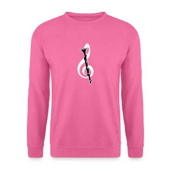 Ich spiele KLARINETTE Musik Geschenk - Unisex Pullover - Pink - Vorne