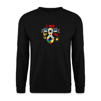 Autisme Autisme Journée de sensibilisation à l'autisme Asperger - Sweat-shirt Unisexe - noir - Devant - Alina (178cm) & Michal (187cm)