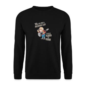 Funny pension & retraite dit comme un cadeau - Sweat-shirt Unisexe - noir - Devant - Alina (178cm) & Michal (187cm)