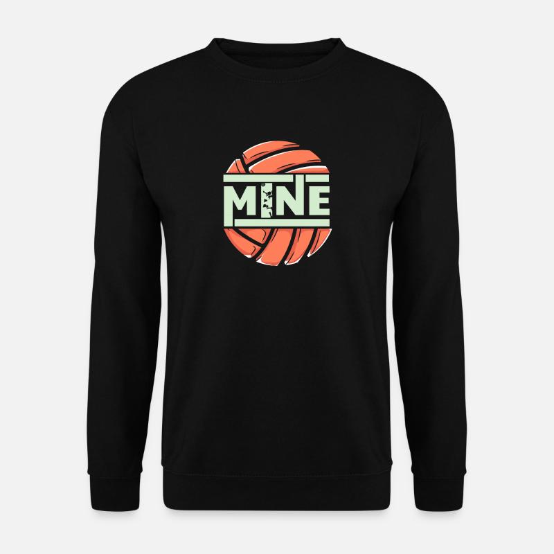 funny love mine volleyball - Unisex Pullover - Schwarz
