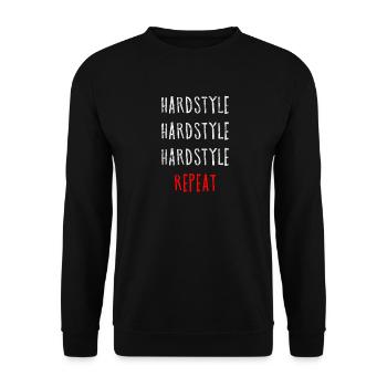 Hardstyle - Unisex Sweatshirt - black - Front - Alina (178cm) & Michal (187cm)