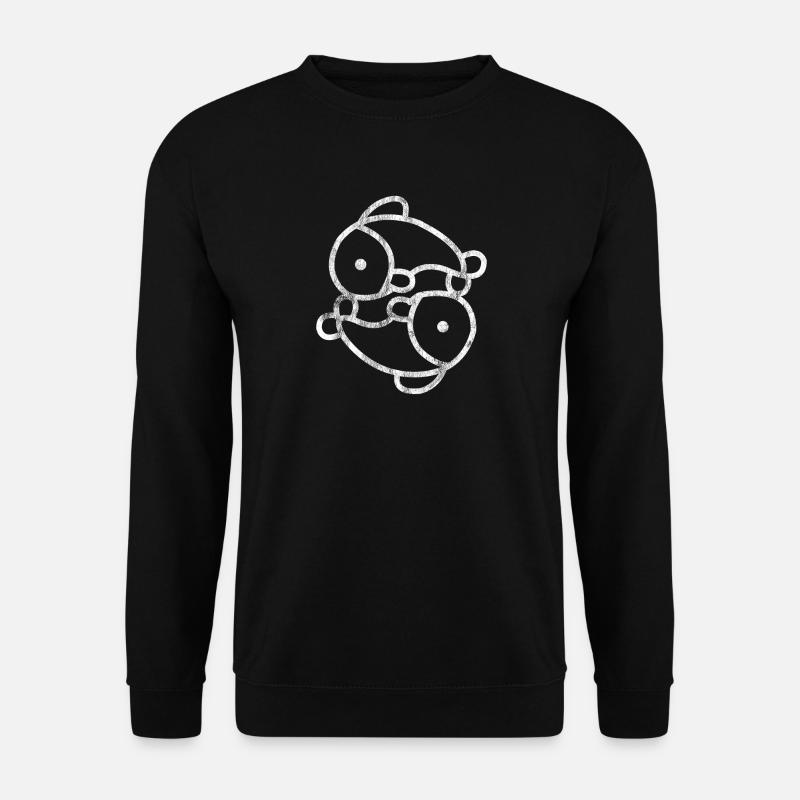 Pêche pêche yang yang - Sweat-shirt Unisexe - noir