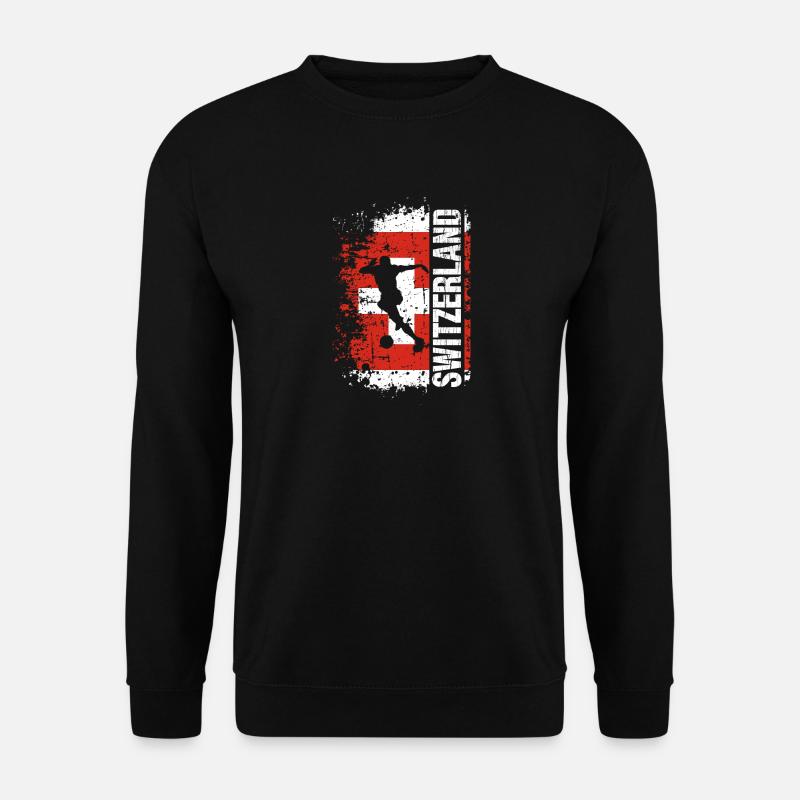 Schweiz Fussball Nationalmannschaft - Geschenk - Unisex Pullover - Schwarz