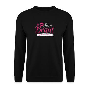Équipe mariée mariage Hen Party T-Shirt cadeau - Sweat-shirt Unisexe - noir - Devant - Alina (178cm) & Michal (187cm)