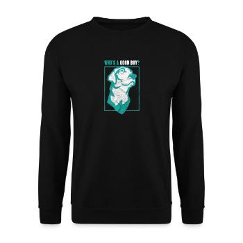 Chien disant chien propriétaire cadeau silhouette enfant - Sweat-shirt Unisexe - noir - Devant - Alina (178cm) & Michal (187cm)