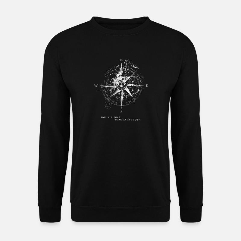 La carte Compass n'est pas toute perdue - Sweat-shirt Unisexe - noir
