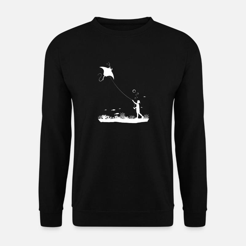 Unterwasserjunge Shirt - Unisex Pullover - Schwarz