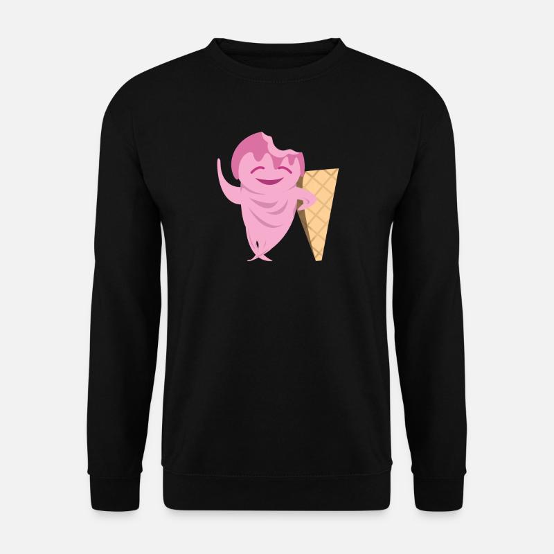 Lustige Eiscreme - Unisex Pullover - Schwarz