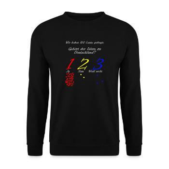 Gehoert der Islam zu Deutschland? Pro Islam - Unisex Pullover - Schwarz - Vorne - Alina (178cm) & Michal (187cm)