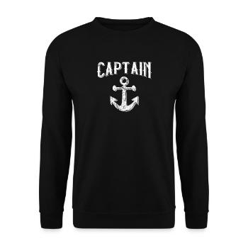 Capitaine - Sweat-shirt Unisexe - noir - Devant - Alina (178cm) & Michal (187cm)