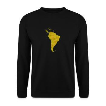 Amérique du Sud continent. Idée de cadeau. - Sweat-shirt Unisexe - noir - Devant - Alina (178cm) & Michal (187cm)