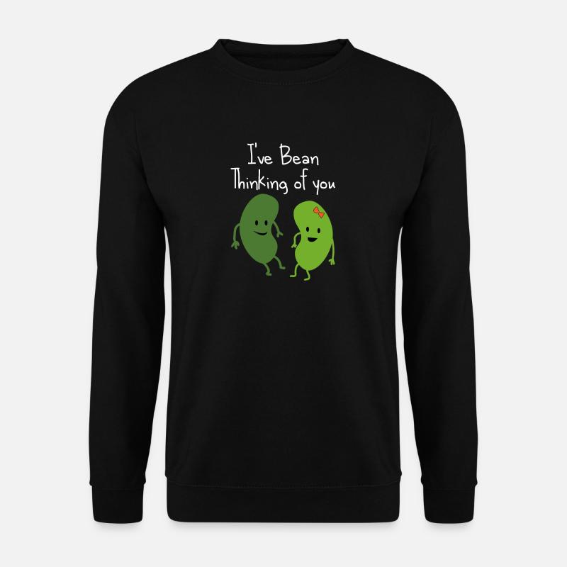 Freundschaft Bohne Gedanken Beziehung Idee - Unisex Pullover - Schwarz