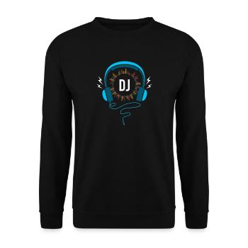 DJ - Unisex Pullover - Schwarz - Vorne - Alina (178cm) & Michal (187cm)