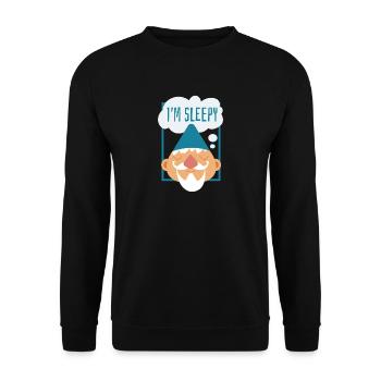 Saying Gift Goblin Dwarf Fantasy Fairy Tale Child - Unisex Sweatshirt - black - Front - Alina (178cm) & Michal (187cm)