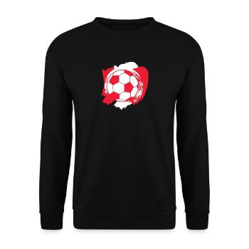 Peru Geschenk Fussball WM Weltmeisterschaft Lima - Unisex Pullover - Schwarz - Vorne - Alina (178cm) & Michal (187cm)
