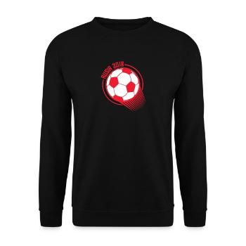 Pérou Football Russie 2018 Coupe du Monde Coupe du Monde - Sweat-shirt Unisexe - noir - Devant - Alina (178cm) & Michal (187cm)