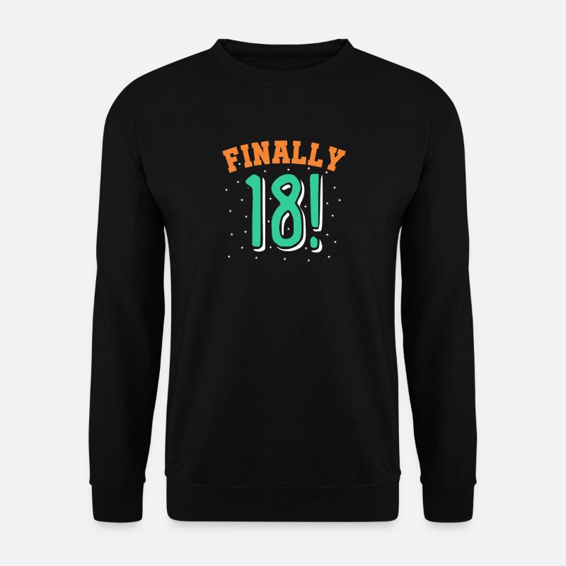 18 years old - Unisex Sweatshirt - black