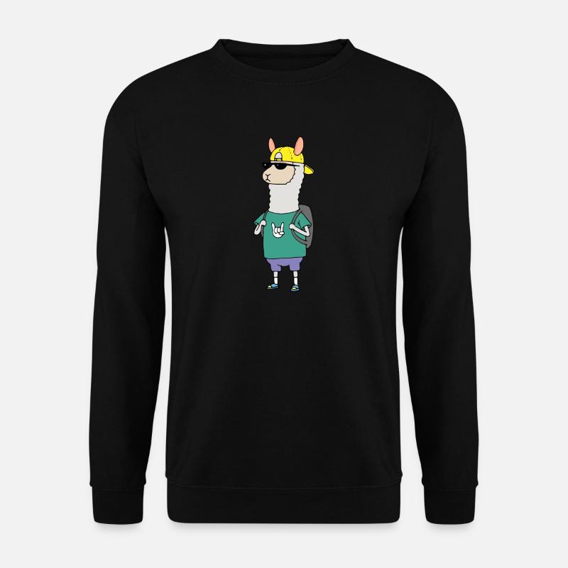 Alpaa Kamel Zootier Sac à dos Cool Alpaca Voyage - Sweat-shirt Unisexe - noir