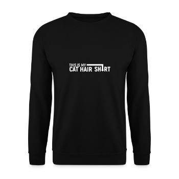 Poils de chat - Sweat-shirt Unisexe - noir - Devant - Alina (178cm) & Michal (187cm)