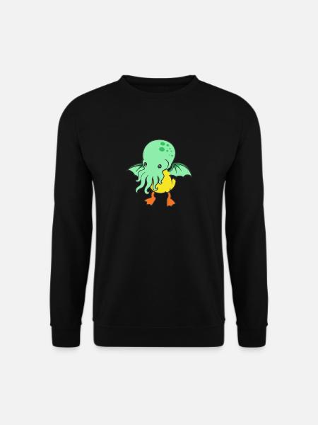Kraken Quietscheente Quackin Badeente Ente - Unisex Pullover - Schwarz