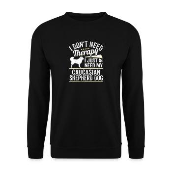 Propriétaire de chien de berger du Caucase Cool Dog Idée cadeau - Sweat-shirt Unisexe - noir - Devant - Alina (178cm) & Michal (187cm)