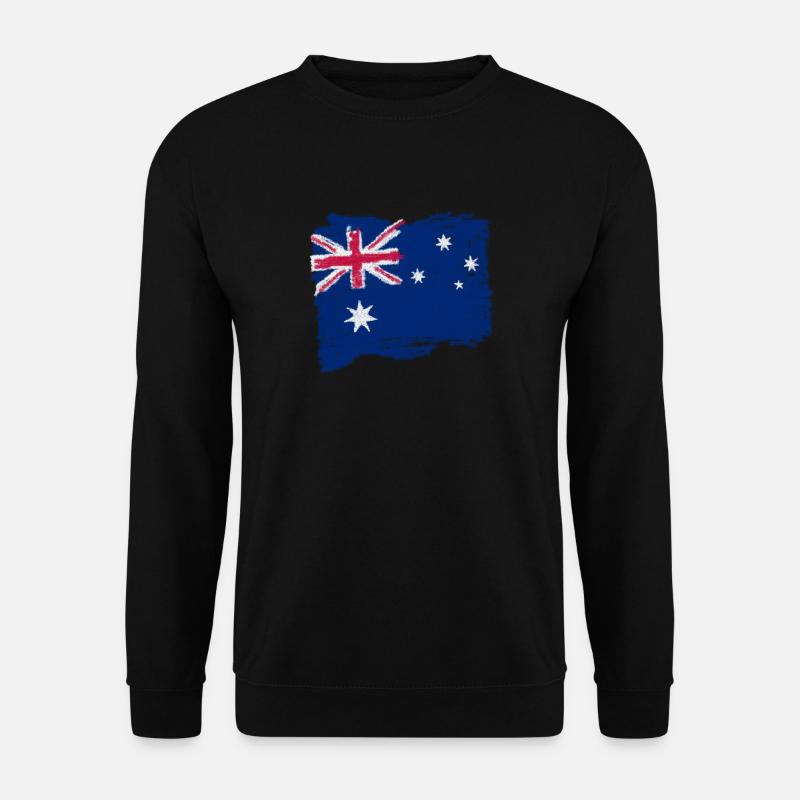 Australien Flagge - Unisex Pullover - Schwarz