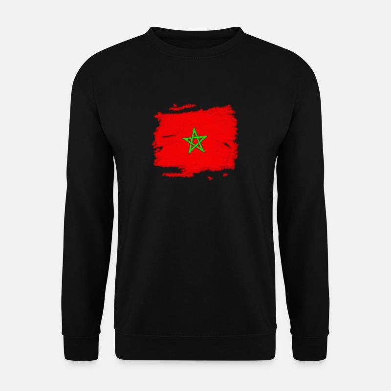 Morocco flag - Unisex Sweatshirt - black