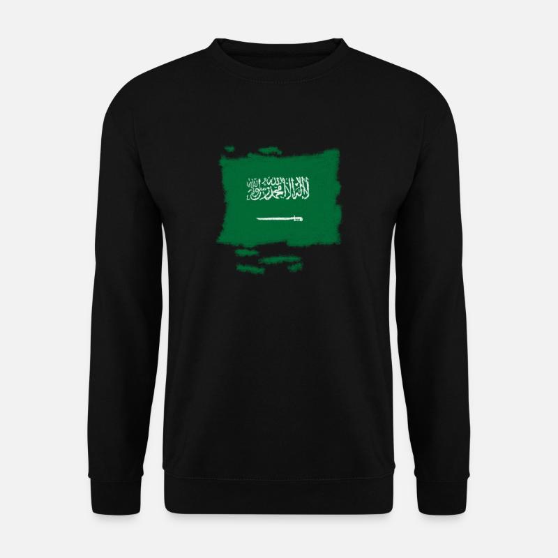Saudi Arabia flag - Unisex Sweatshirt - black